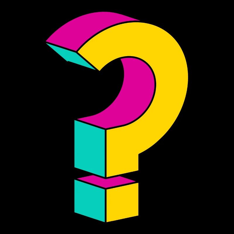 Question Mark, Cool Questioning Geeks Gift