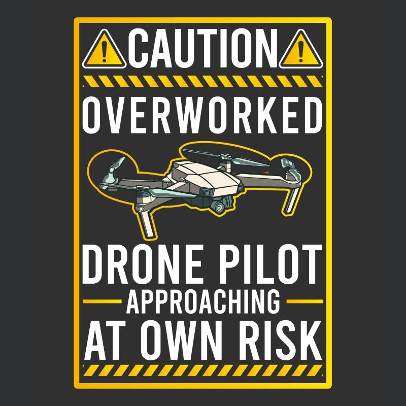 Oppmerksomhet Overarbeidede Drone Pilot Drones