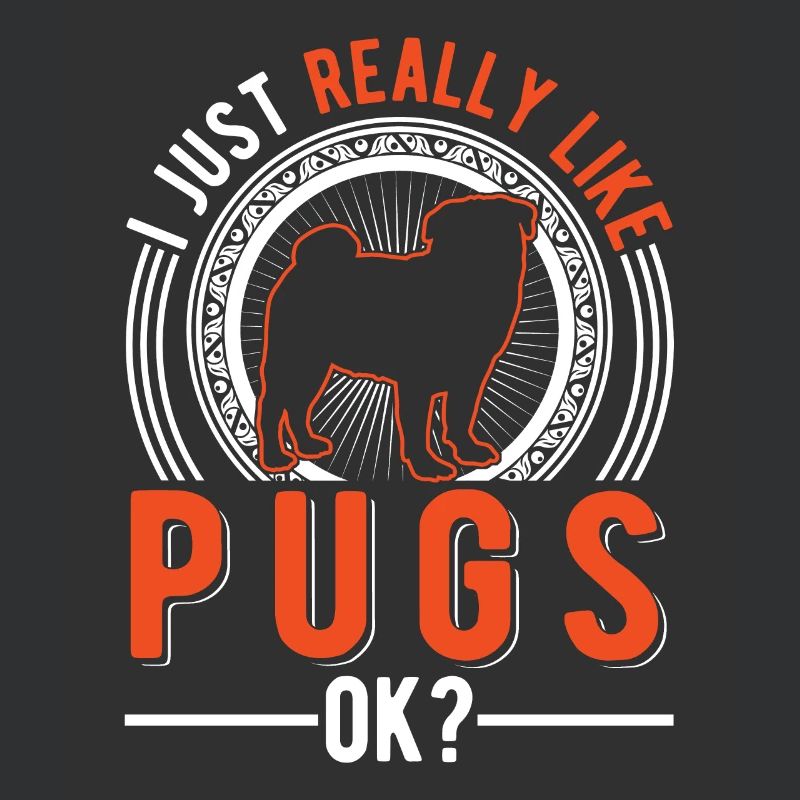 Ich mag einfach Mops Hund