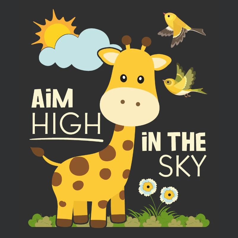 Motivationsspruch, Comic Giraffe Motivation Spruch