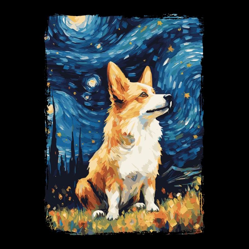 Corgi Nuit étoilée