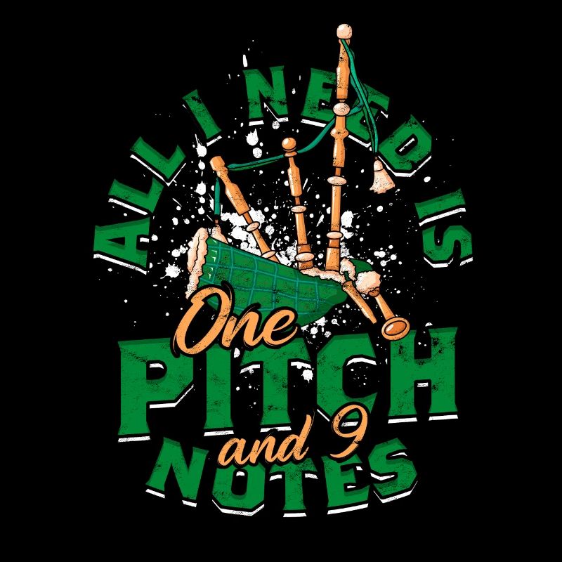Bagpipes Bagpipe One Pitch and 9 Notes