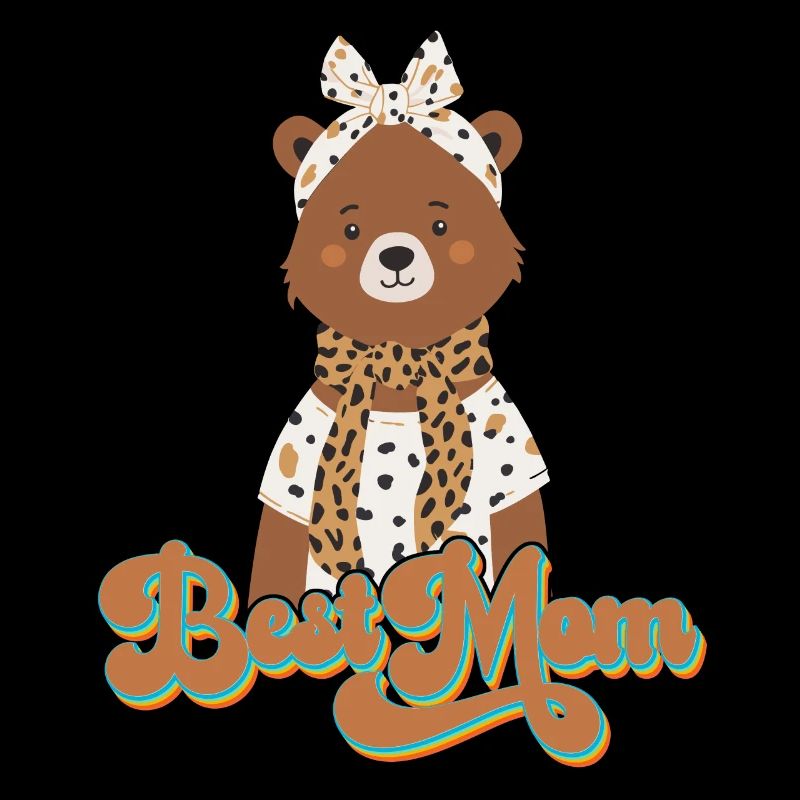 Best Mom Lustiger Mama Bär Mutter Bärin Design