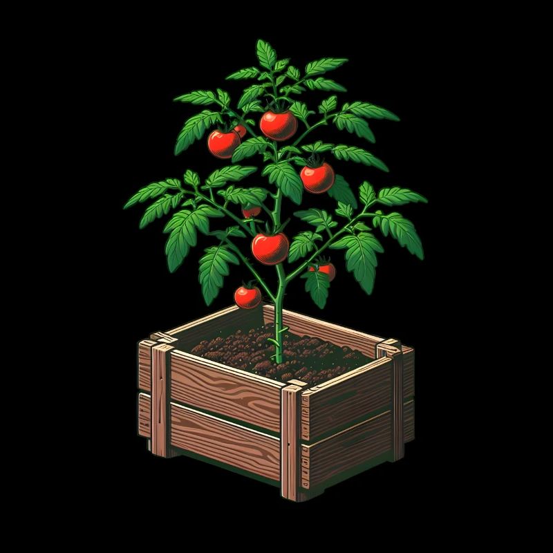 Plant de tomate en pot