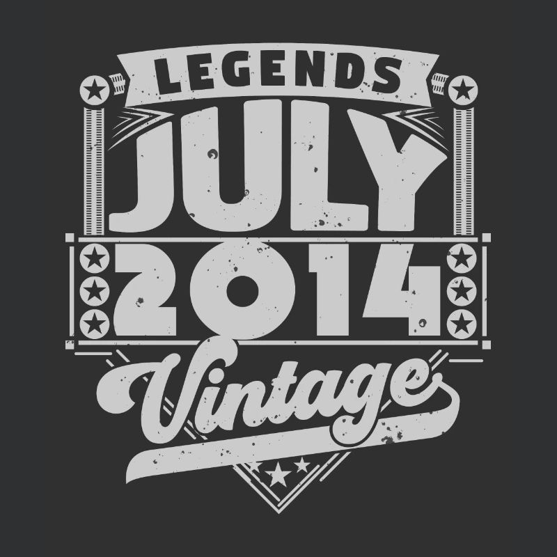 Vintage Geburtstagsgeschenk Juli 2014, Juli.