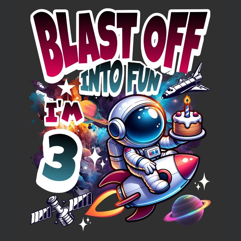 Astronaut 3rd Birthday Space