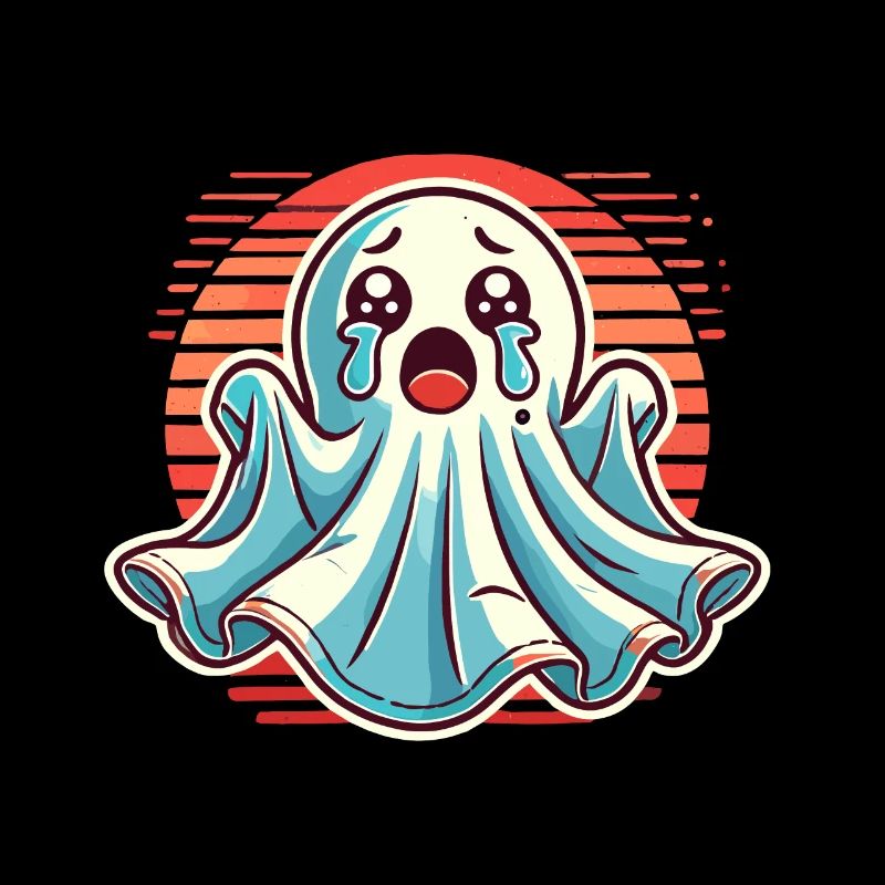 Sad Ghost Cute Weeping Ghosts