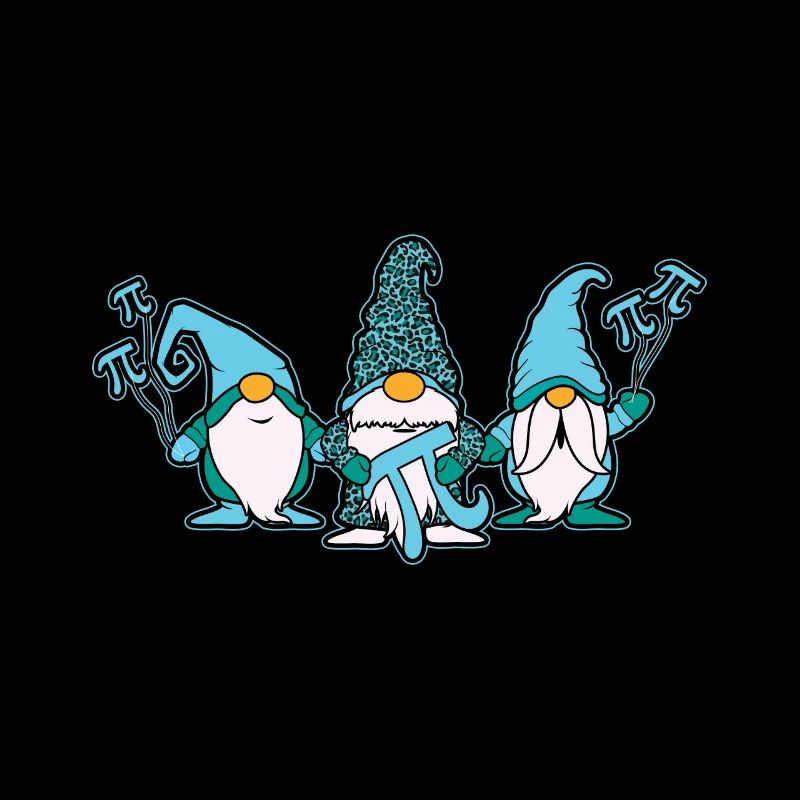 Pi Day Gnome Trio Fun for Math Fans