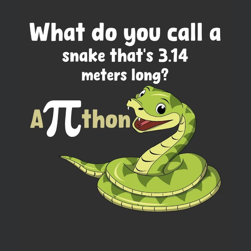 Pi-Tag Schlangenwitz Python Humor