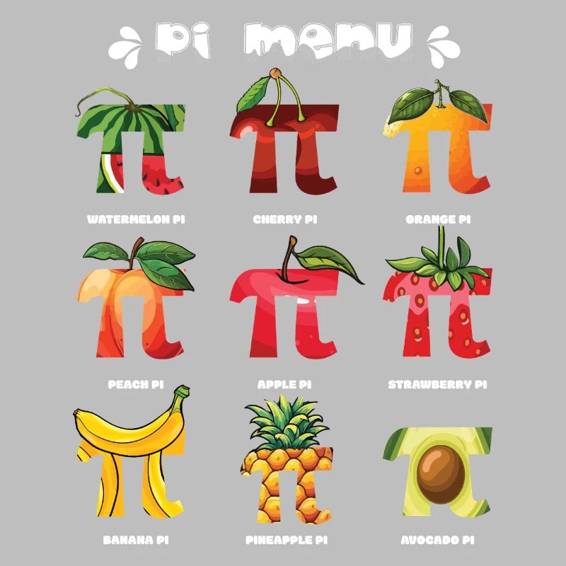 Pi Menu Fruits Amis Pi Day Fun