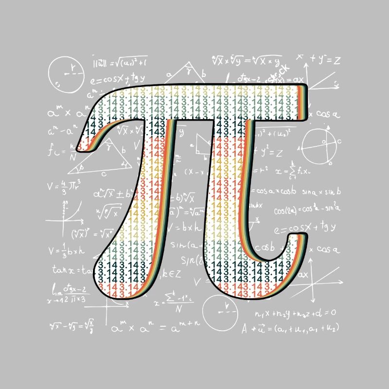 Pi Day Numbers Icon Math Geek
