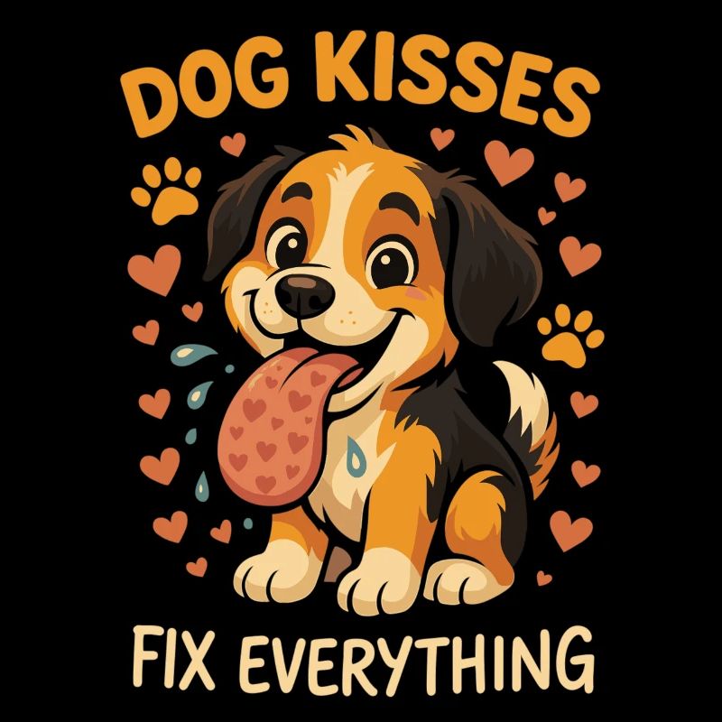 Dog kisses make everything better