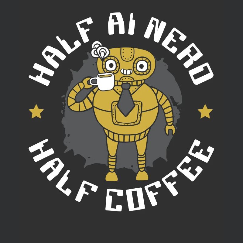 Half AI Nerd Half Coffee Artificial Intelligence