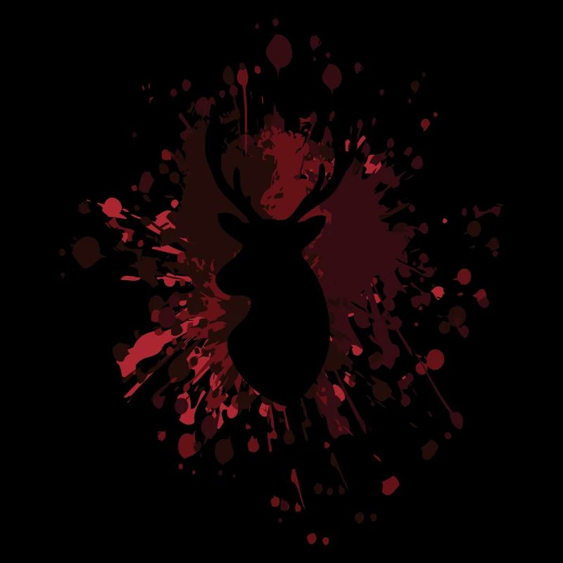 Deer Head Color Splash