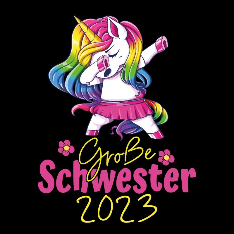 Große Schwester 2023 Einhorn Dabbing