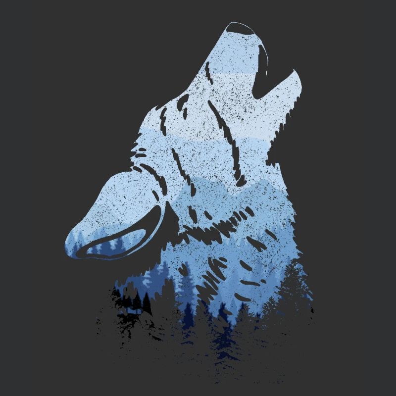 Heulender Wolf Geschenk