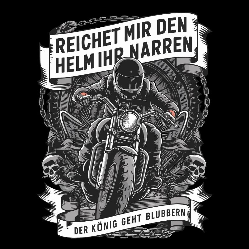 Reichet Mir Den Helm Biker Motorradfahrer
