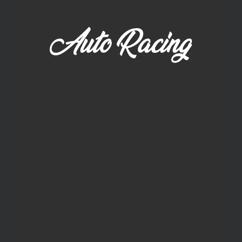 AUTO RACING CURSIVE TEXT NOVELTY HOBBY