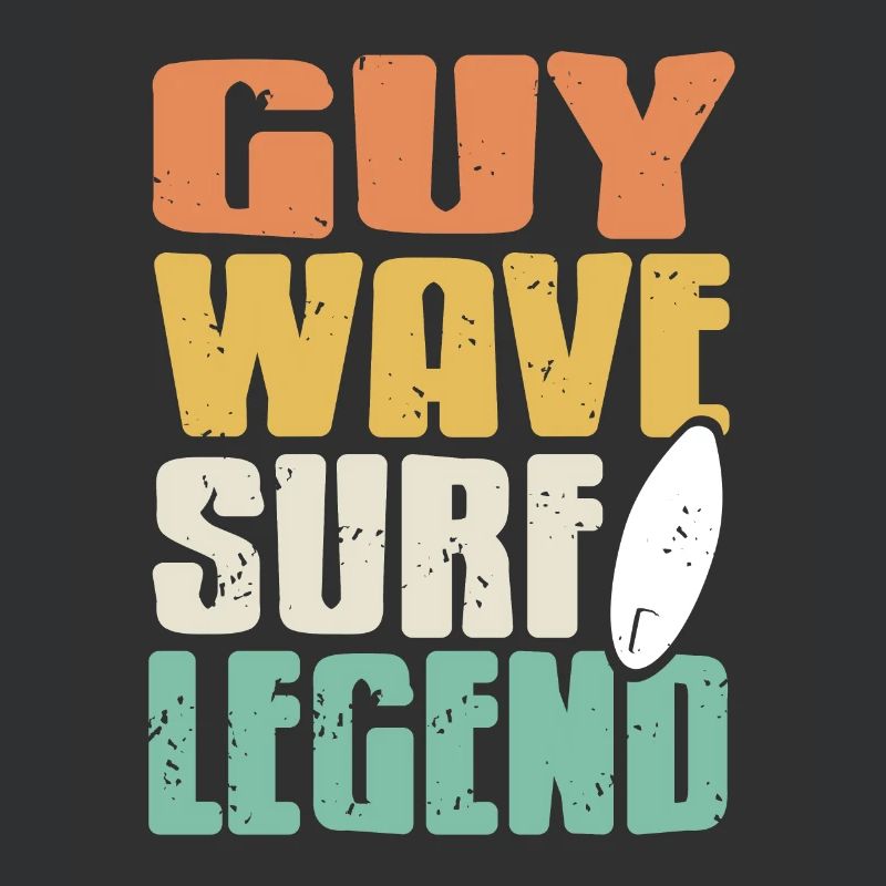 Guy Wave Surf Legend Retro Surfing T-Shirt Present