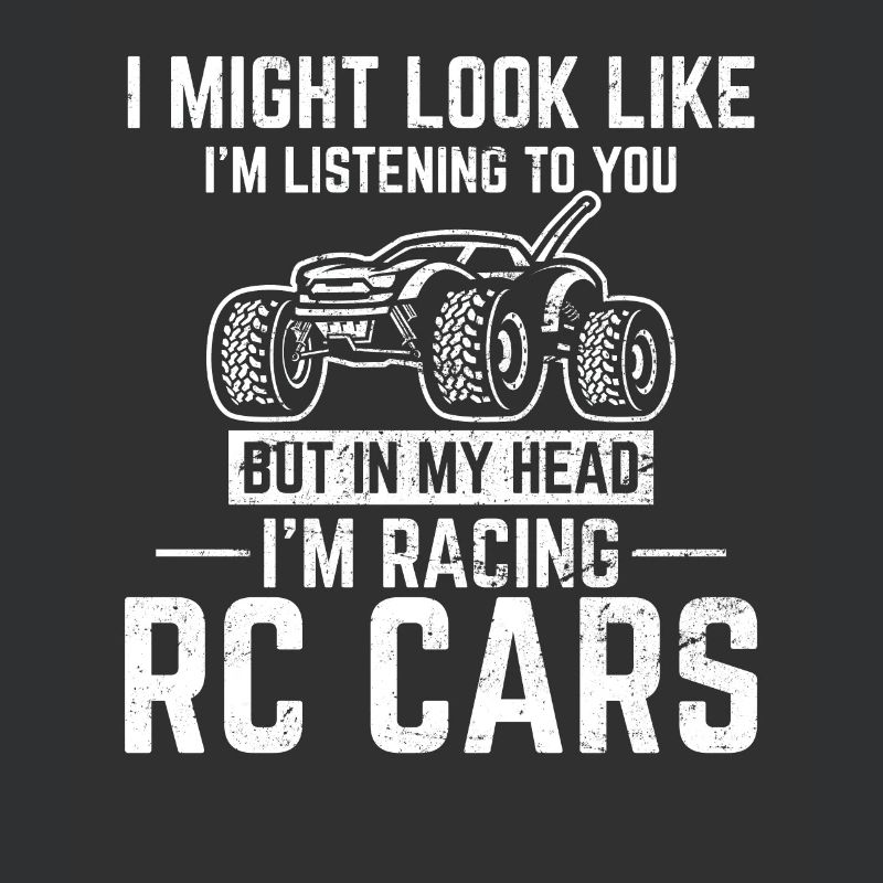 Dans ma tête, je fais de la course de voitures RC drôle télécommande