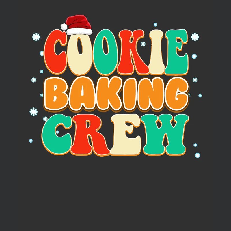 Vintage Farbe Weihnachtsplätzchen Backen Crew