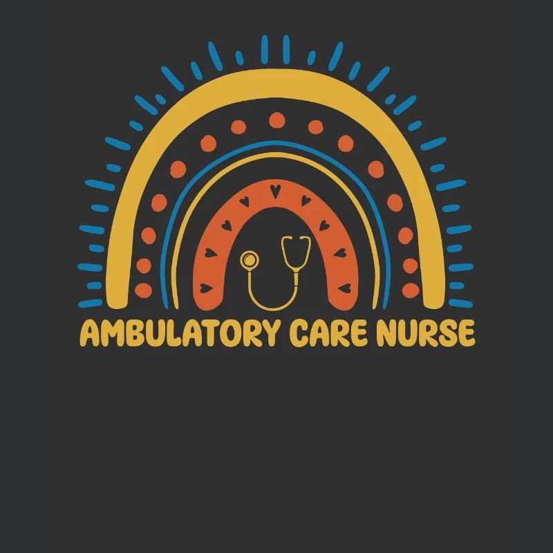 Ambulante Krankenschwester Boho Regenbogen