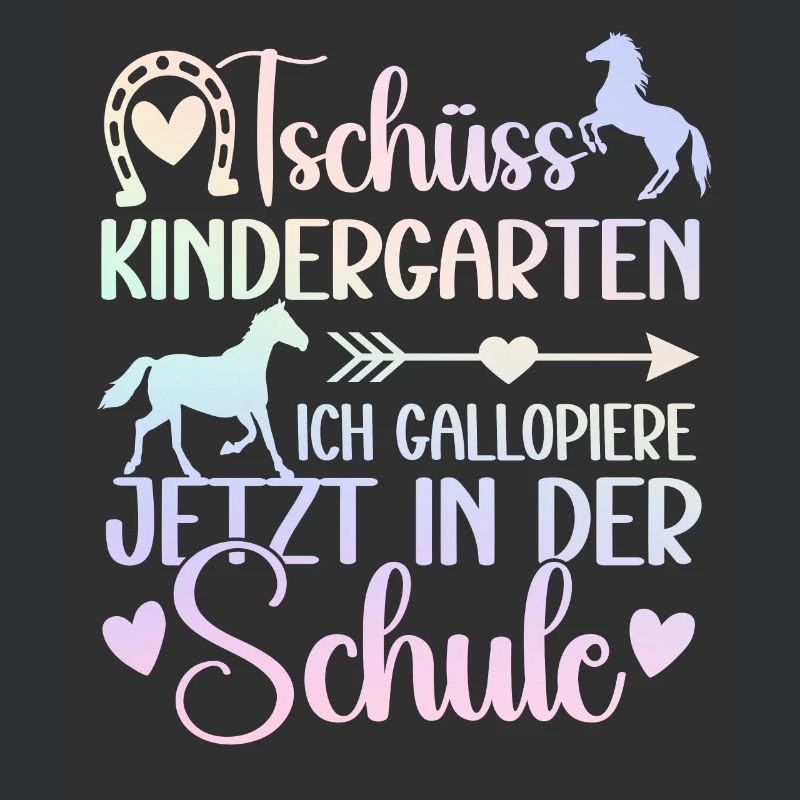 Schulkind 2024 Mädchen Pferd Einschulung 2024 Mädc