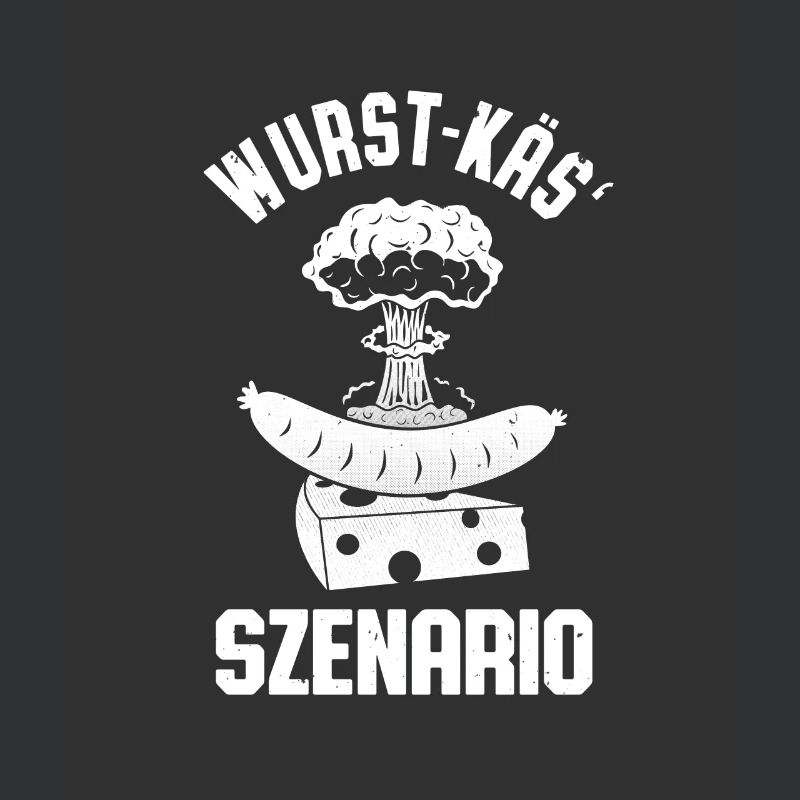 Sausage Cheese Scenario Bratwurst Cheese Pun Fun