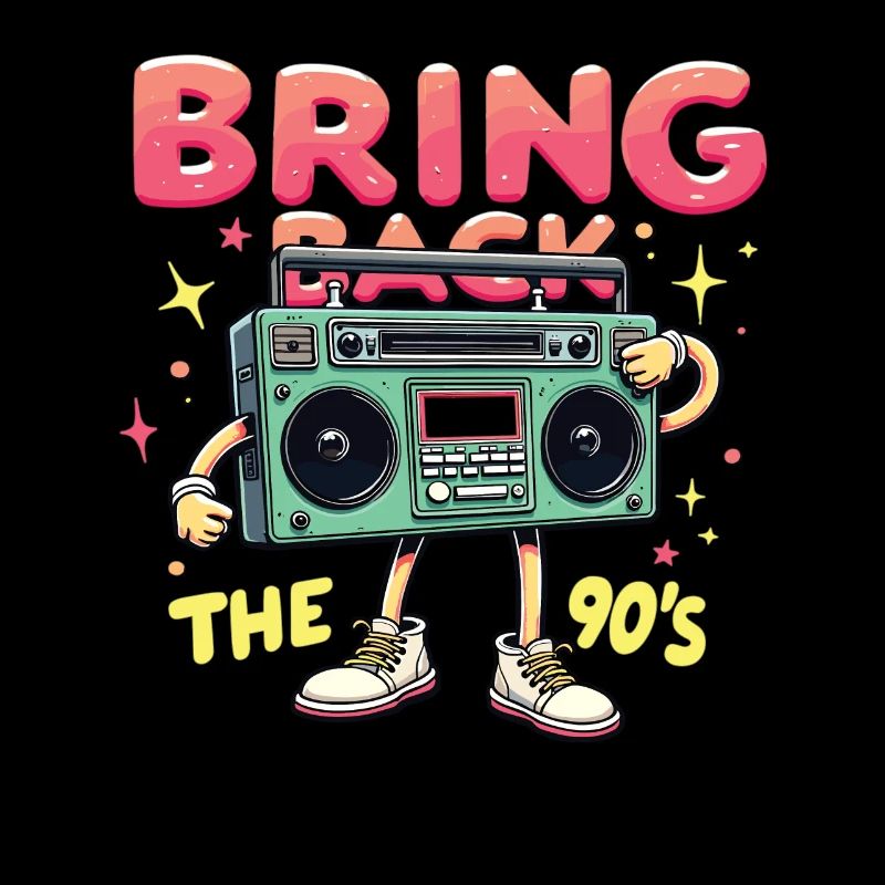 Bring Back the 90's Retro Boombox 90s