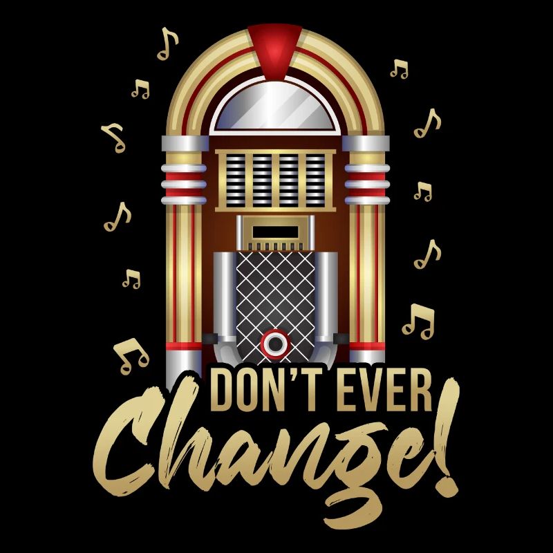 Ne changez jamais de juke-box de machine à musique rétro