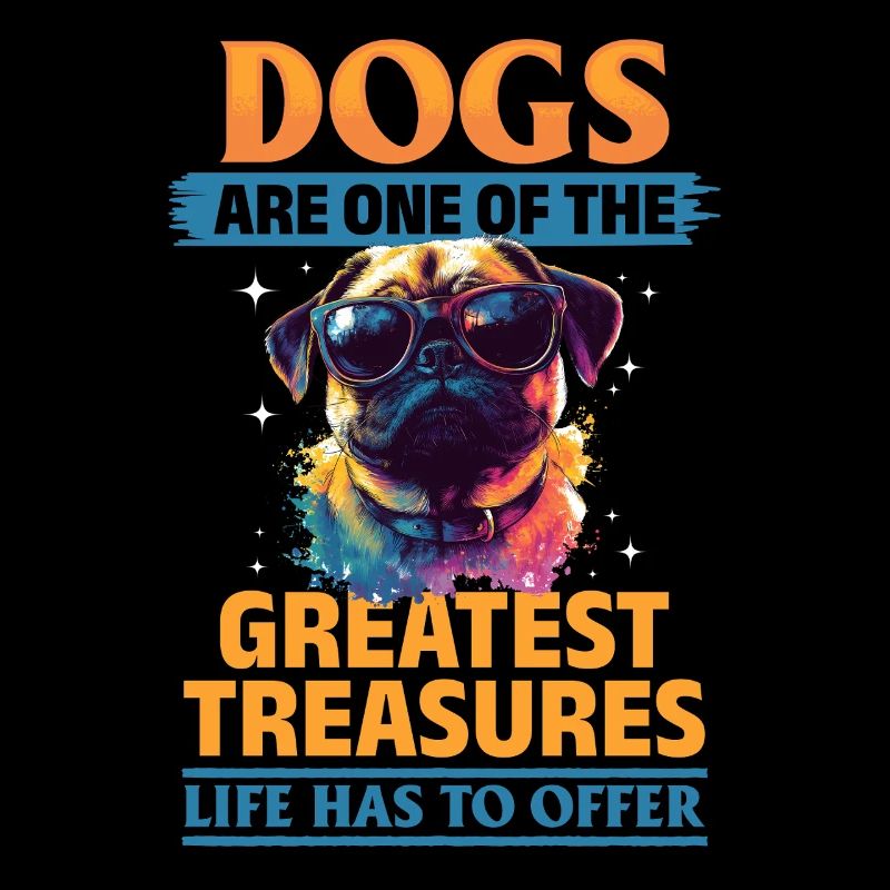 Mignon propriétaire de chien carlin