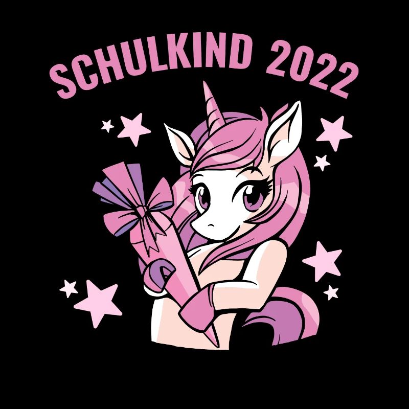 Schulkind 2022 Mädchen Einhorn Einschulung