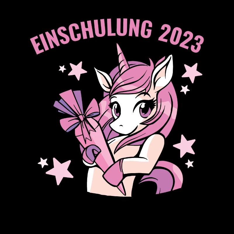 Schulkind 2023 Mädchen Einhorn Einschulung