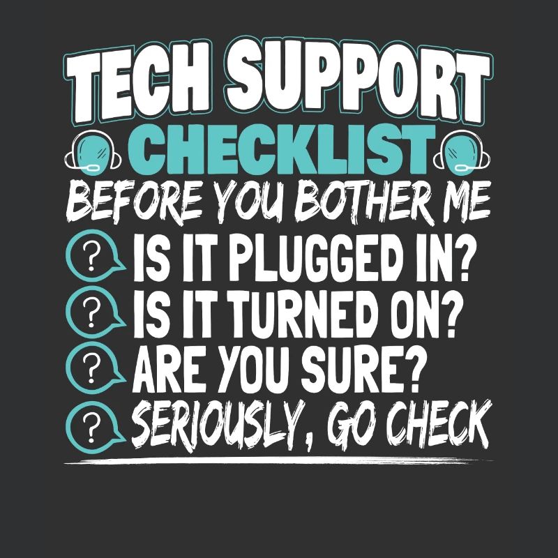 Tech Support Checklist Administrator Techniker