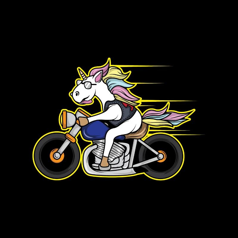 Einhorn Chopper Rocker Lederjacke Club Geschenk