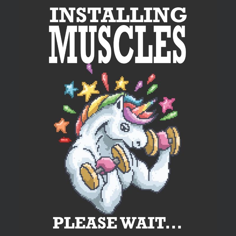 Installing Muscles Rainbow Einhorn Geschenk