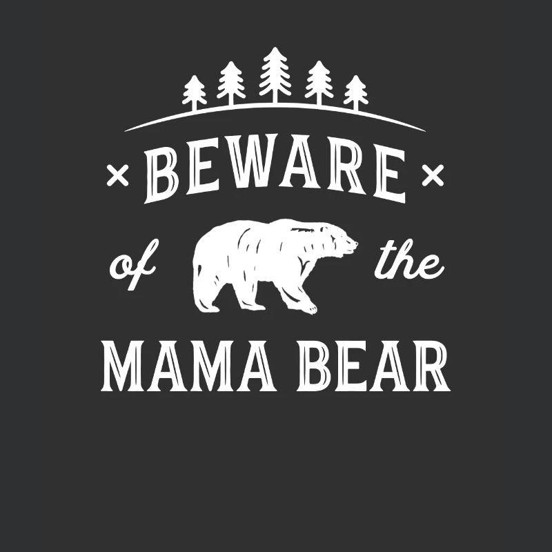 Vorsicht Mama Bear Mom Protect Starke Mutter