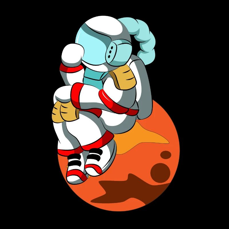 Reflecting astronaut