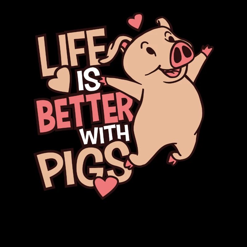 Gift for pig lovers Cute pig