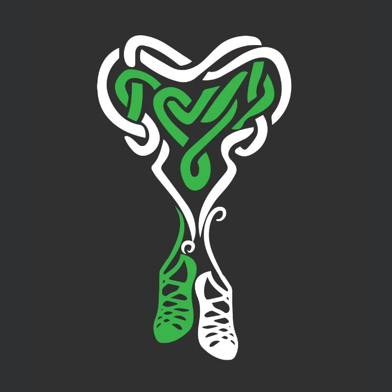 Irish Step Dancing Celtic Knot Heart