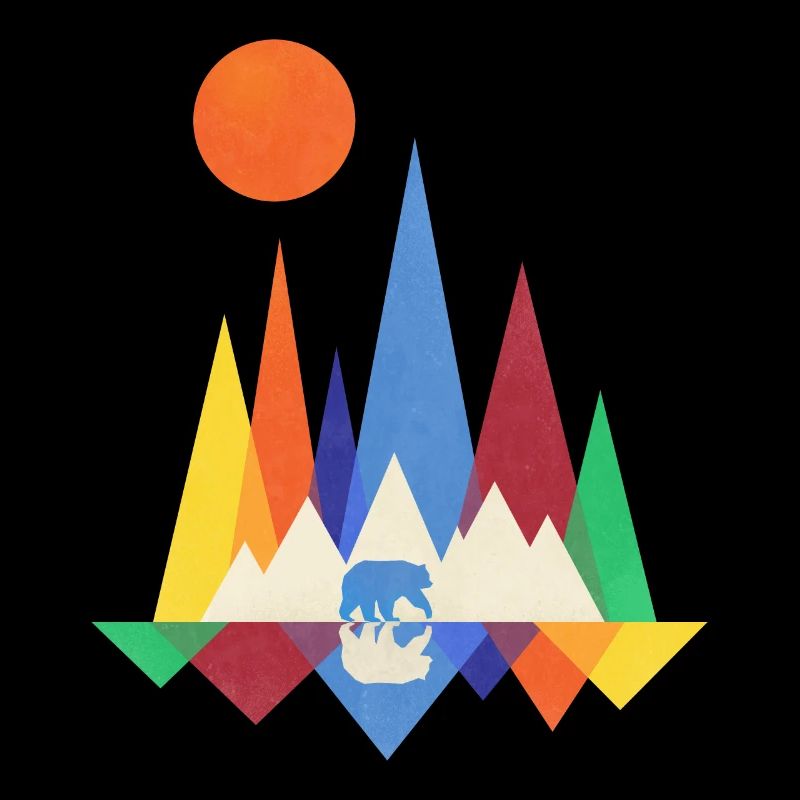 Bär Berge Geometrie
