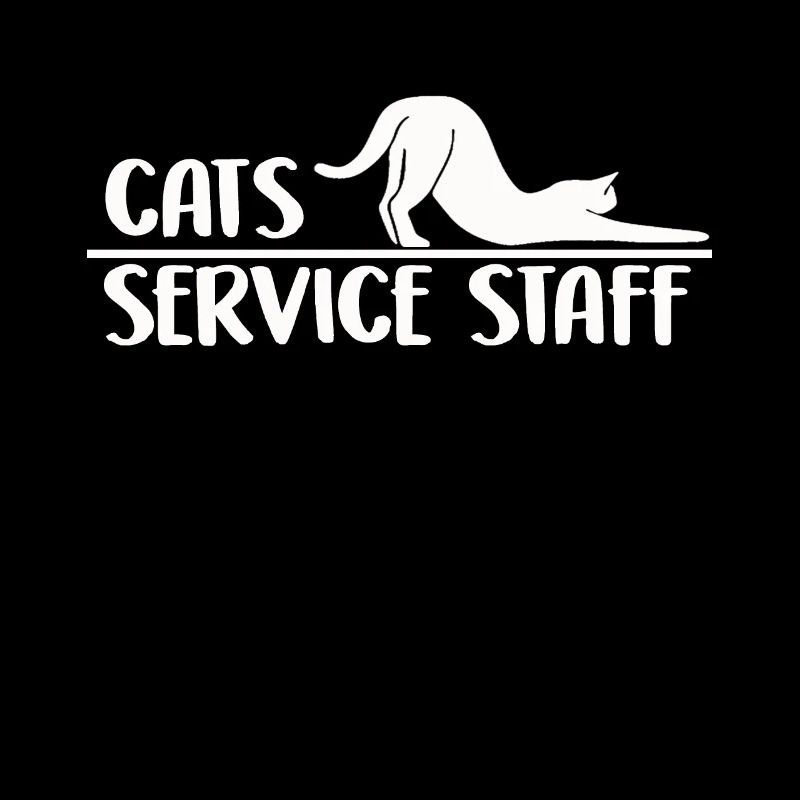 Personnel du service aux chats Mignon Propriétaire de chat Chats