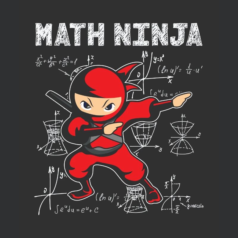 Math Ninja Math Mathématicien Enseignant Étudiant