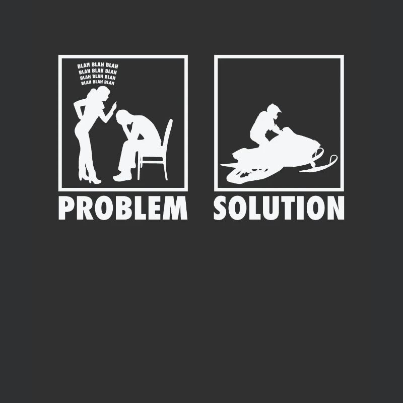 Winter Snow Jet Ski Snowmobile Statement Problem