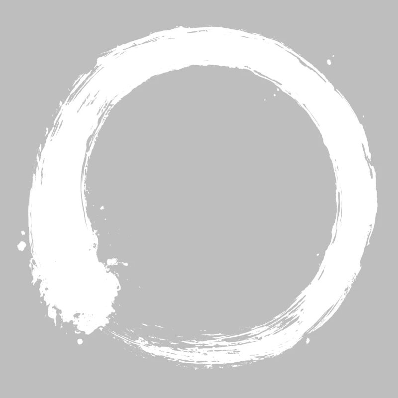 Enso Zen circle white
