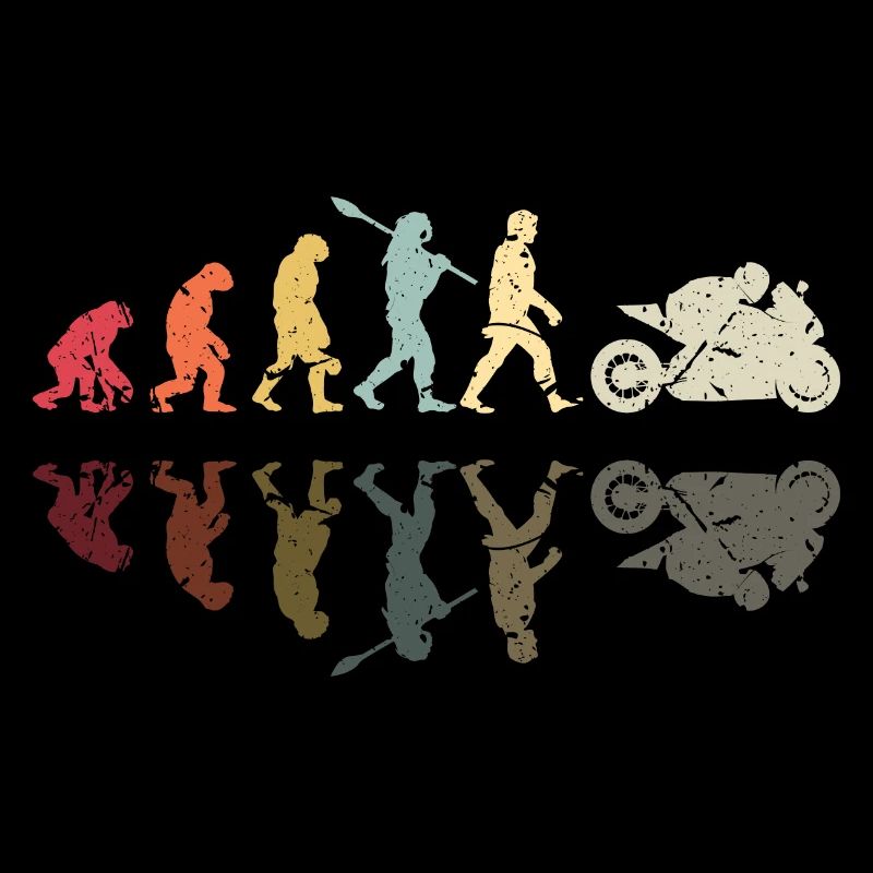 Motorcycle Evolution Vintage Superbike Biker