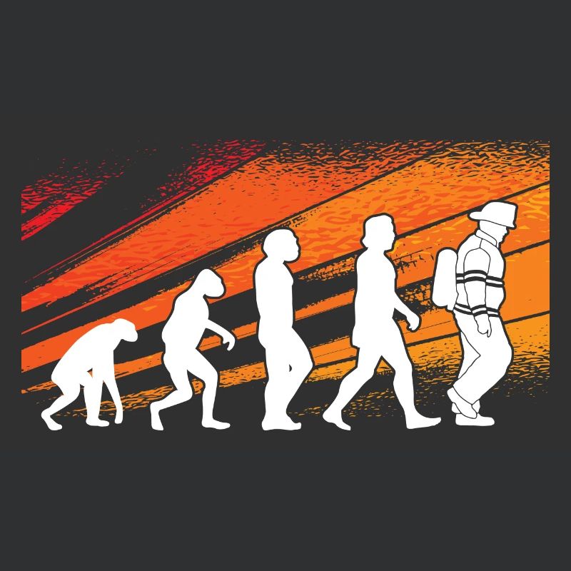 Evolution Firefighter Retro Firefighter Profession