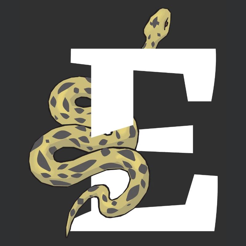 Letter e snake