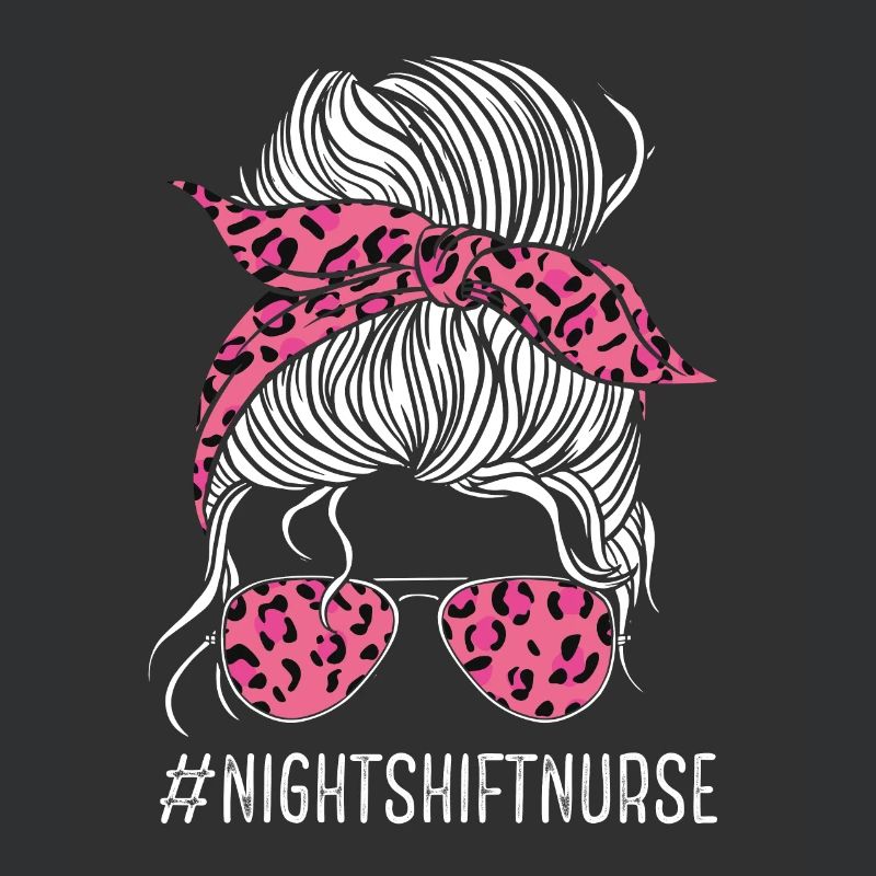Nurse Night Shift Pink Leopard Nursing RN CNA