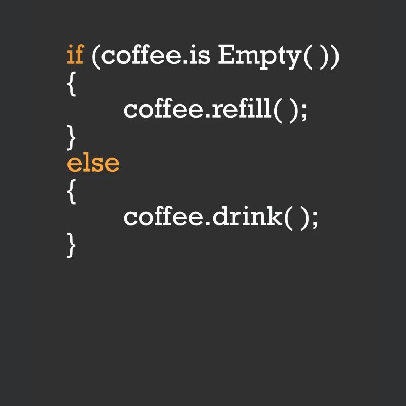Programmierer Kaffee Witz Programmcode Scherz